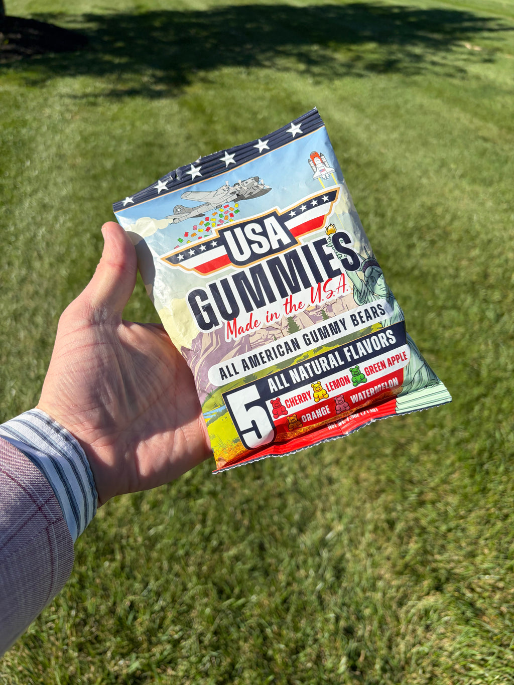 All American Gummy Bears - 7.5 oz bag