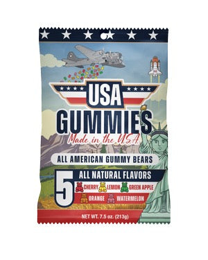 All American Gummy Bears - 7.5 oz bag
