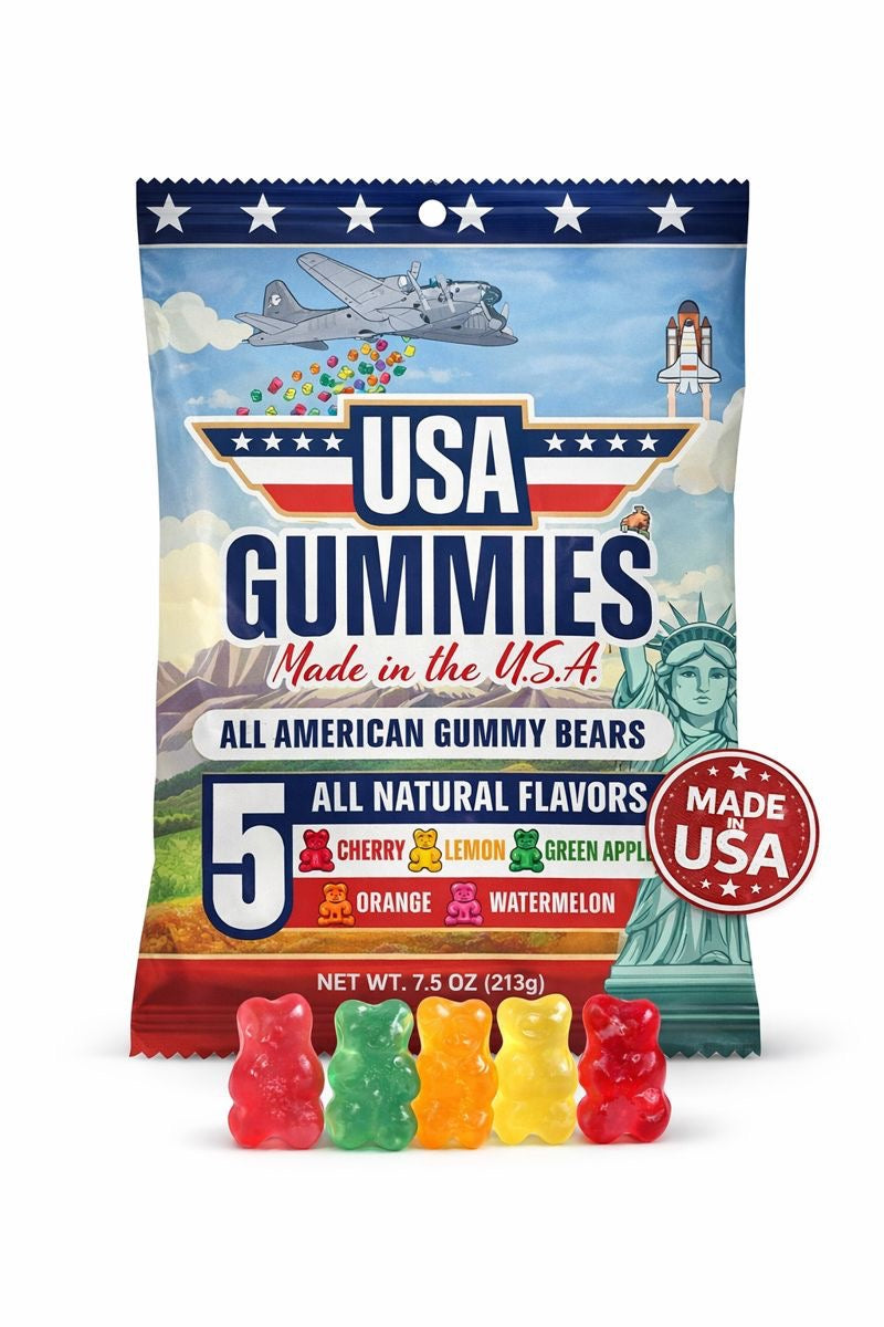 All American Gummy Bears - 7.5 oz bag